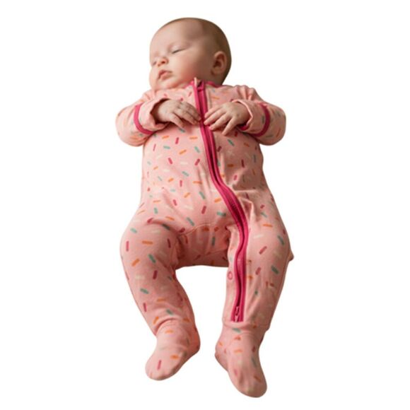 Kickee Pants Bamboo Pink One Piece Footed Sleeper Size 6-69 Months - Picture 7 of 7